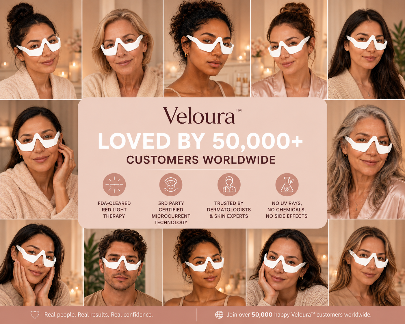 Veloura Red Light Therapy Glasses