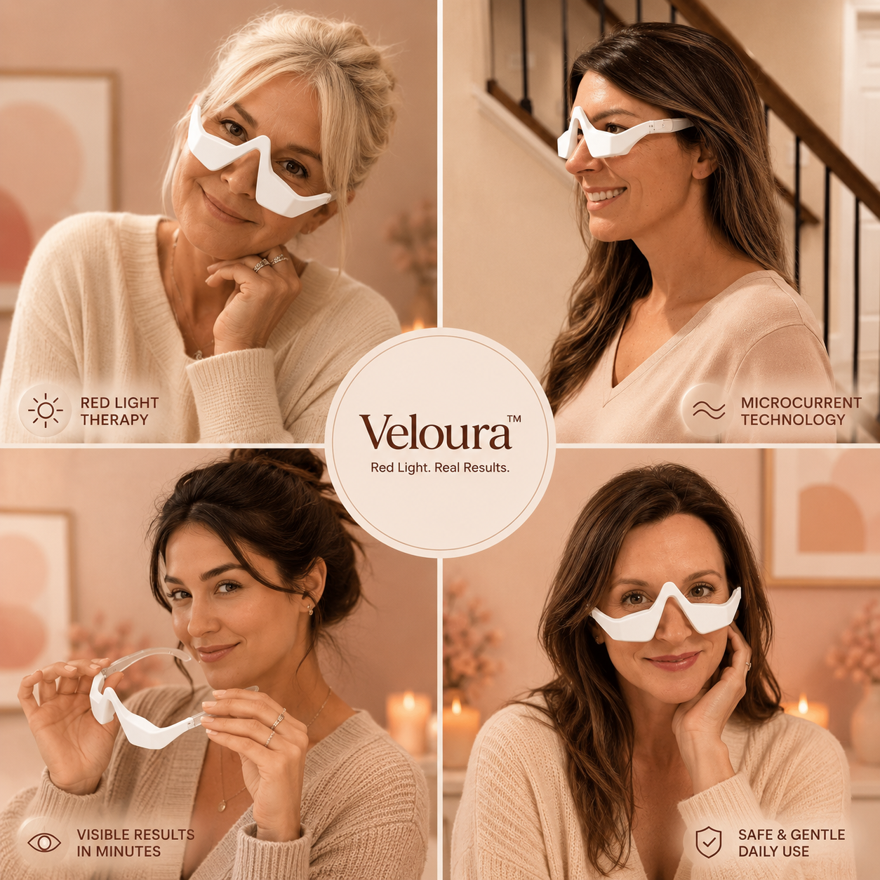 Veloura Red Light Therapy Glasses
