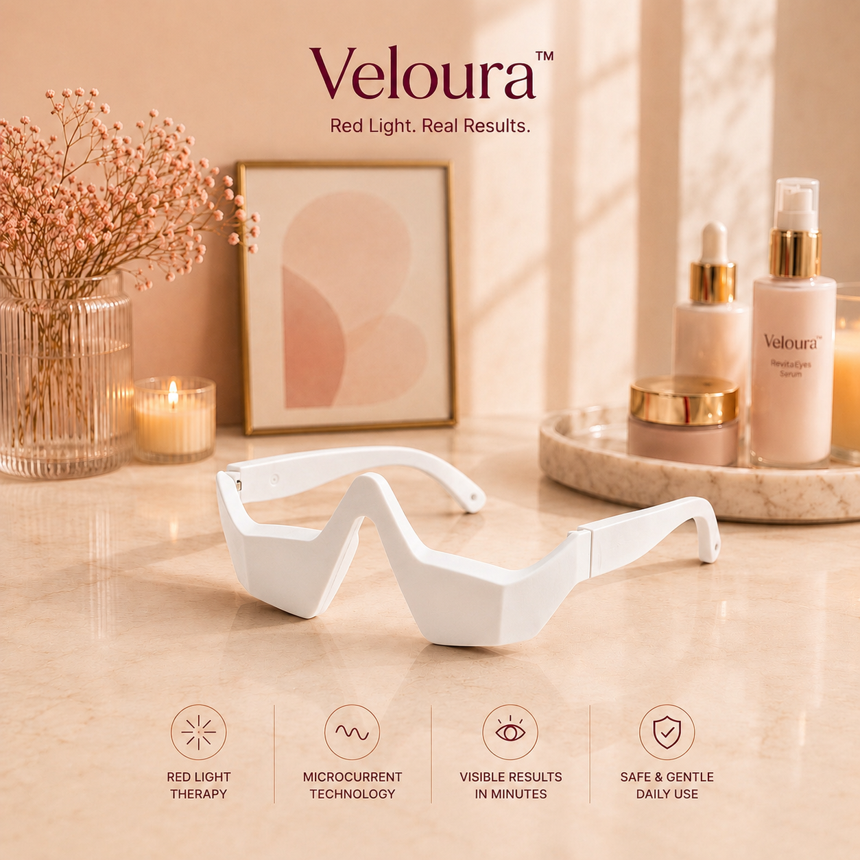 Veloura Red Light Therapy Glasses